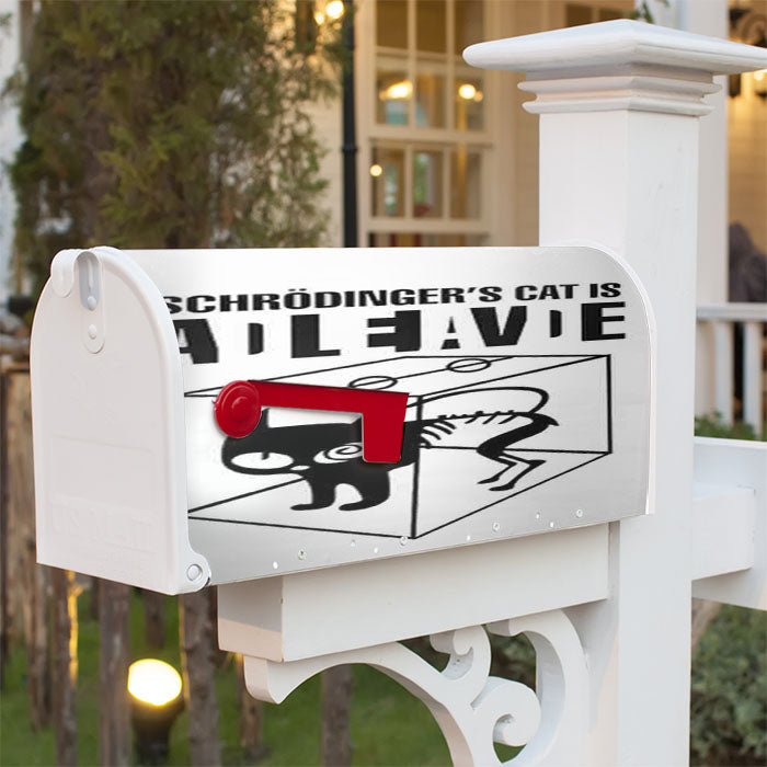 The Big Bang Theory Movie Sheldon Cooper Schrodingers Cat Magnetic Mailbox Cover 18" X 21" Outdoor Decor