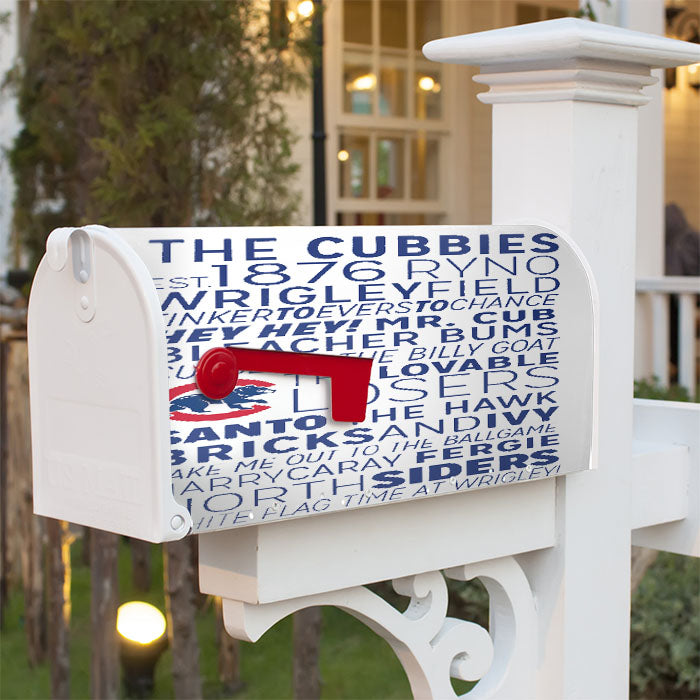 The Chicago Cubs 1876 Magnetic Mailbox Cover 18" X 21" Outdoor Decor
