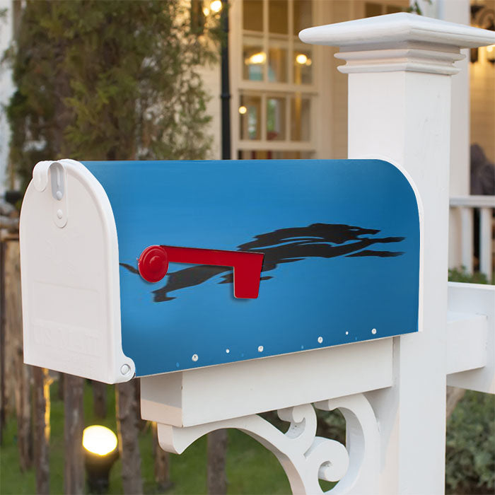 The D Is Detroit Lions Magnetic Mailbox Cover 18" X 21" Outdoor Decor