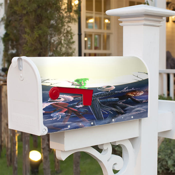The Nightmare Before Christmas Disney 4 Magnetic Mailbox Cover 18" X 21" Outdoor Decor