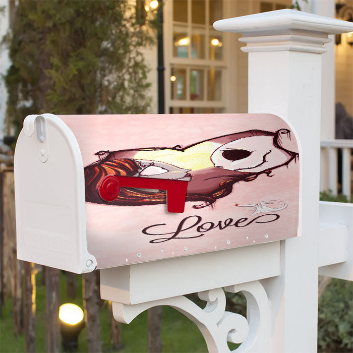 The Nightmare Before Christmas Pink Marble Magnetic Mailbox Cover 18" X 21" Outdoor Decor