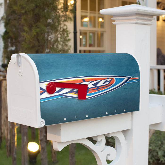 The Oklahoma City Thunder Magnetic Mailbox Cover 18" X 21" Outdoor Decor
