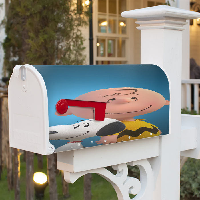 The Peanuts Movie Poster Magnetic Mailbox Cover 18" X 21" Outdoor Decor