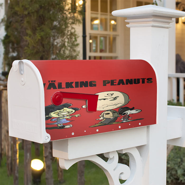 The Walking Peanuts Magnetic Mailbox Cover 18" X 21" Outdoor Decor