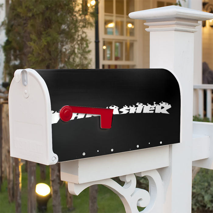 Thrasher Black White Magnetic Mailbox Cover 18" X 21" Outdoor Decor
