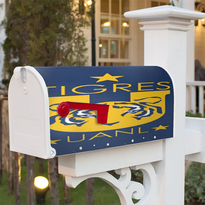 Tigres Uanl Logo Magnetic Mailbox Cover 18" X 21" Outdoor Decor