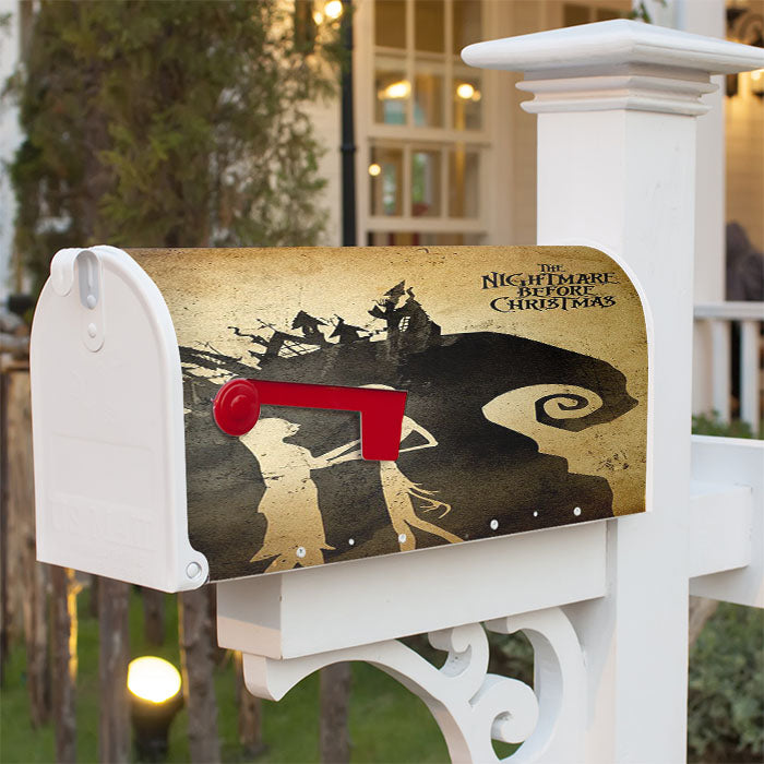 Tim Burton Nightmare Before Christmas Magnetic Mailbox Cover 18" X 21" Outdoor Decor