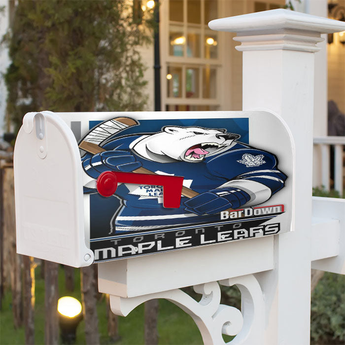 Toronto Maple Leafs Hockey Magnetic Mailbox Cover 18" X 21" Outdoor Decor