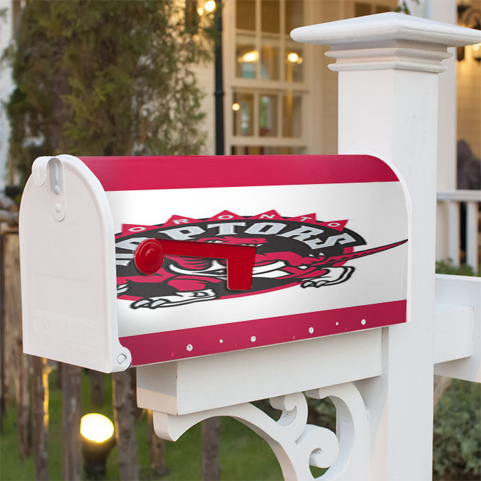 Toronto Raptor White Frame Magnetic Mailbox Cover 18" X 21" Outdoor Decor