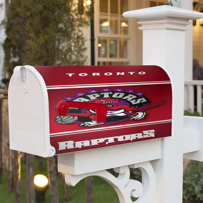 Toronto Raptors Nba Basketball Magnetic Mailbox Cover 18" X 21" Outdoor Decor