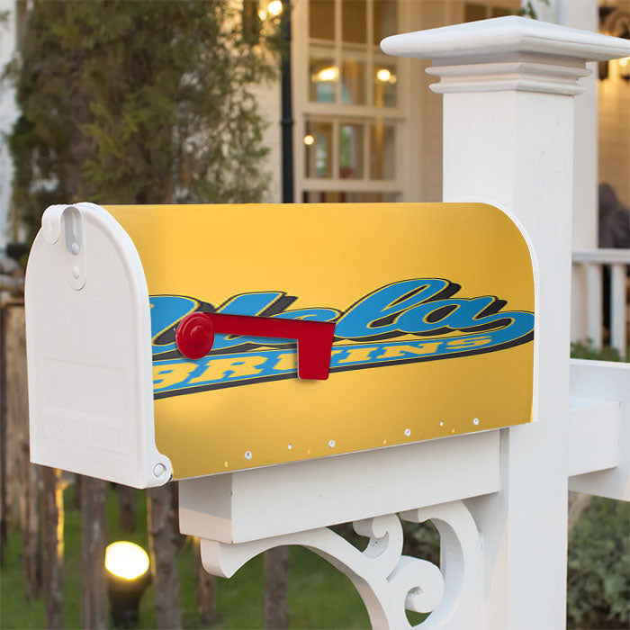 Ucla Bruins Logo Yelow Magnetic Mailbox Cover 18" X 21" Outdoor Decor