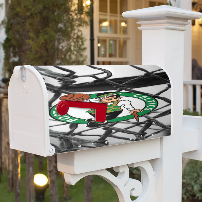 Unique Boston Celtics Magnetic Mailbox Cover 18" X 21" Outdoor Decor