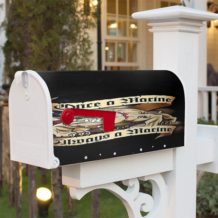 Us Marine Corps 2 Magnetic Mailbox Cover 18" X 21" Outdoor Decor