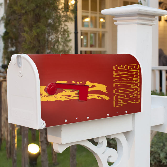 Usc Trojans Football Logo Magnetic Mailbox Cover 18" X 21" Outdoor Decor