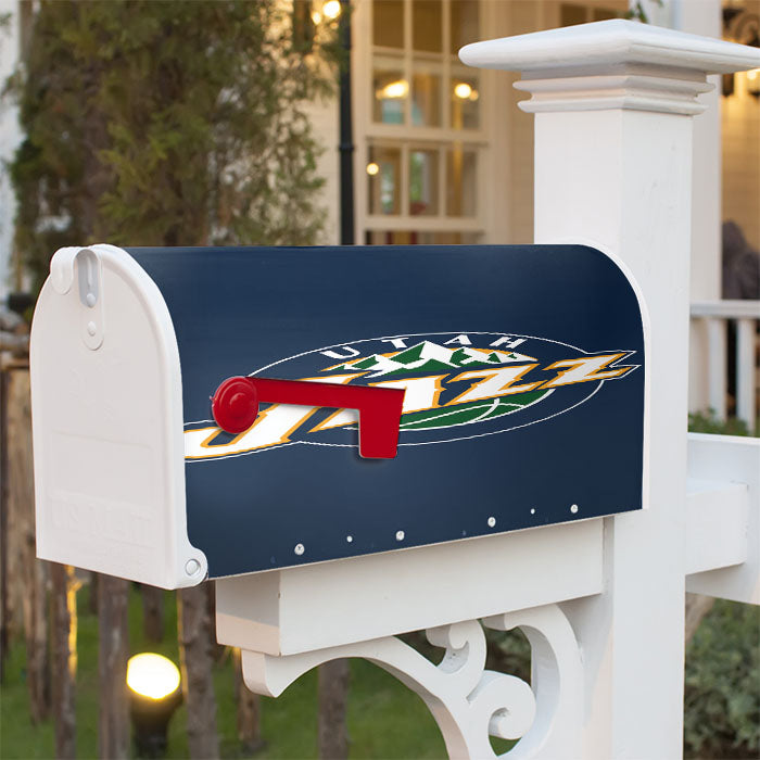 Utah Jazz Logo Magnetic Mailbox Cover 18" X 21" Outdoor Decor