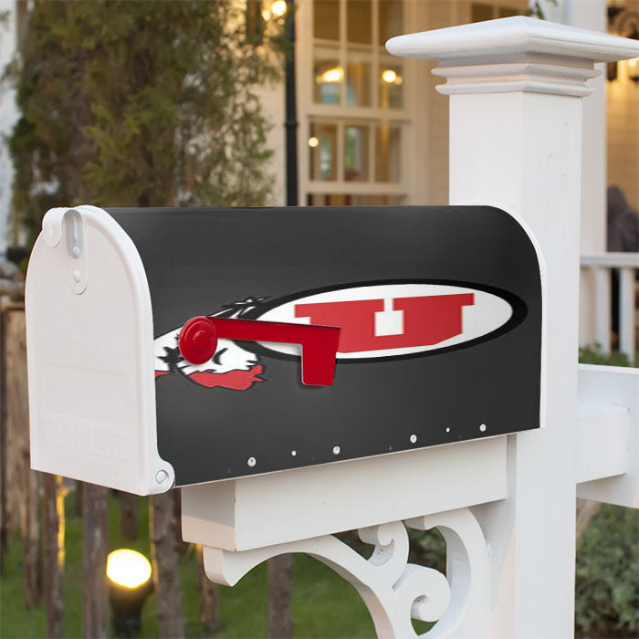 Utah State Logo On Grey Magnetic Mailbox Cover 18" X 21" Outdoor Decor