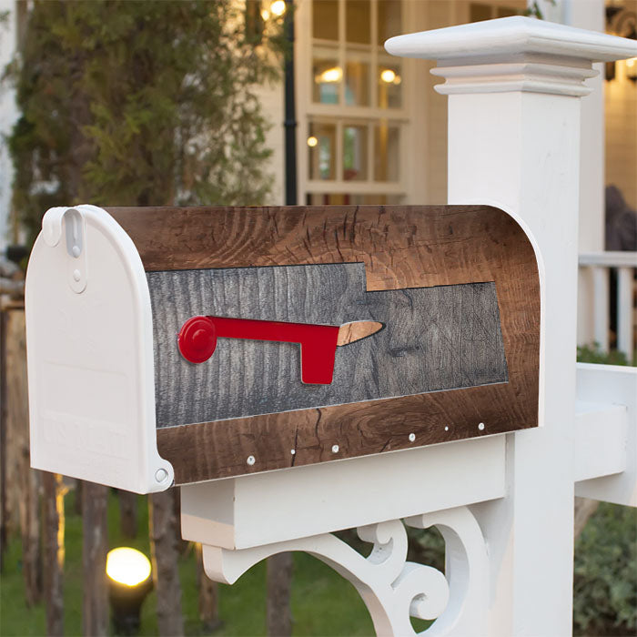 Utah States Map Two Tone Wood Texture Magnetic Mailbox Cover 18" X 21" Outdoor Decor