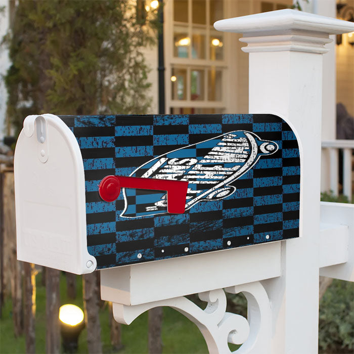 Vans Logo Black Blue Square Magnetic Mailbox Cover 18" X 21" Outdoor Decor