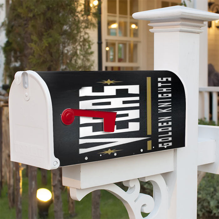 Vegas Golden Knights Magnetic Mailbox Cover 18" X 21" Outdoor Decor