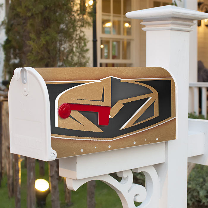 Vegas Golden Knights Helmet Logo Magnetic Mailbox Cover 18" X 21" Outdoor Decor