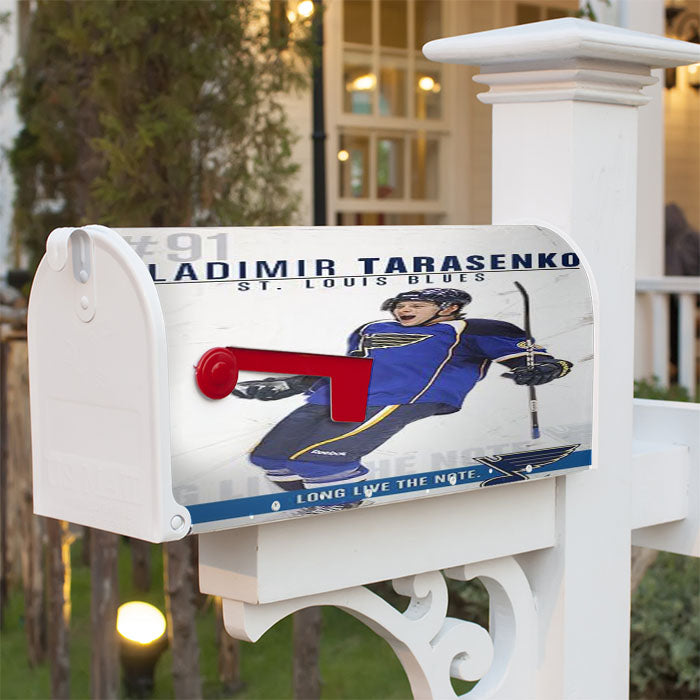 Vladimir Tarasenko St Louis Blues Hockey Magnetic Mailbox Cover 18" X 21" Outdoor Decor