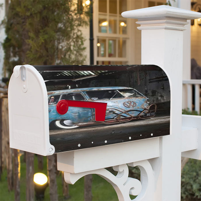Volkswagen Classic Car Magnetic Mailbox Cover 18" X 21" Outdoor Decor