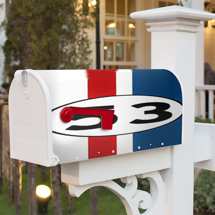 Vw Herbie Magnetic Mailbox Cover 18" X 21" Outdoor Decor