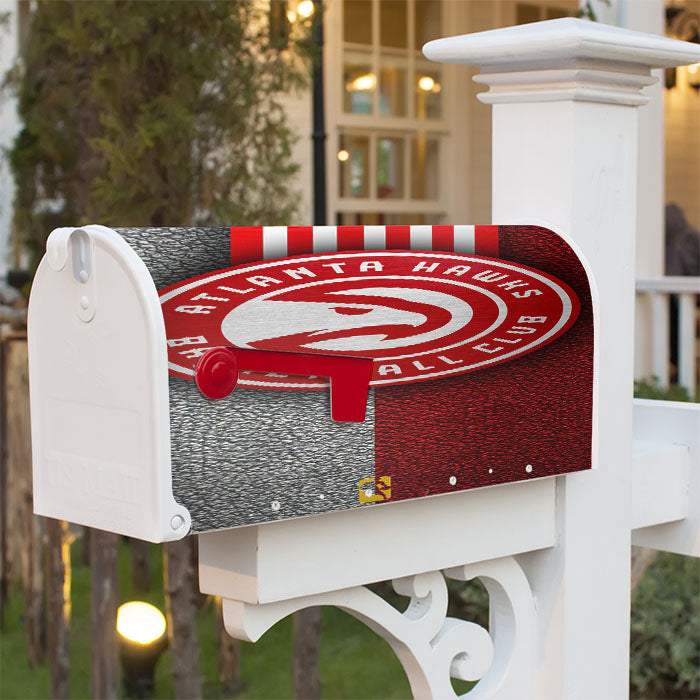 Wallpaper Sport Logo Basketball Atlanta Hawks Nba Magnetic Mailbox Cover 18" X 21" Outdoor Decor