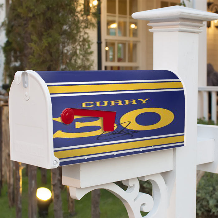 Warriors Stephen Curry Jersey Magnetic Mailbox Cover 18" X 21" Outdoor Decor