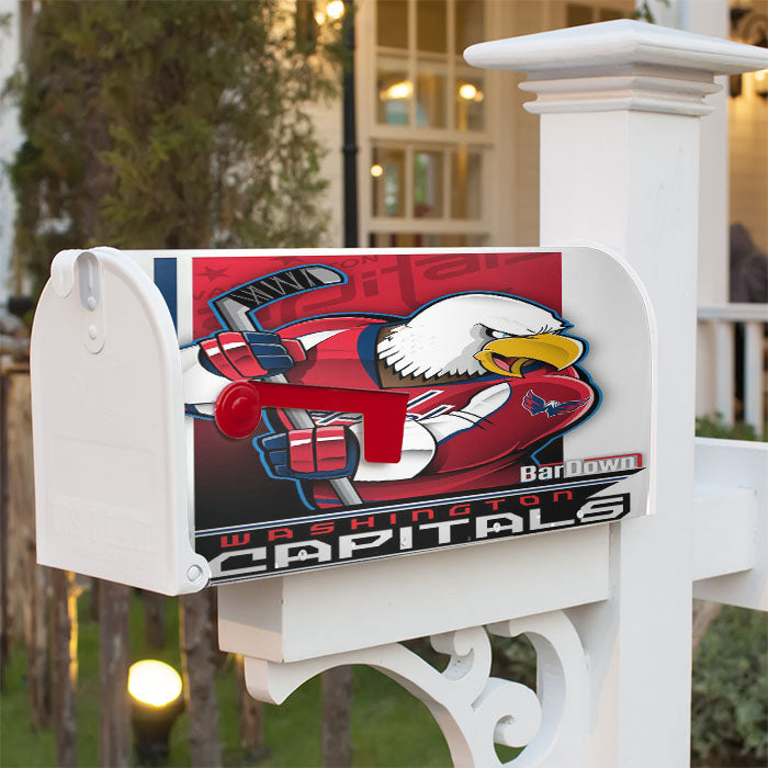 Washington Capitals Magnetic Mailbox Cover 18" X 21" Outdoor Decor