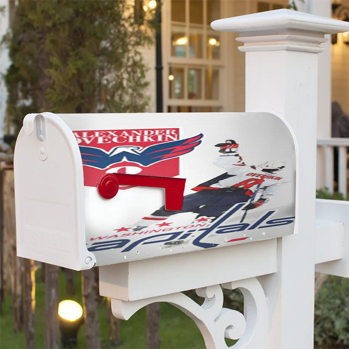 Washington Capitals Alex Ovechkin Magnetic Mailbox Cover 18" X 21" Outdoor Decor