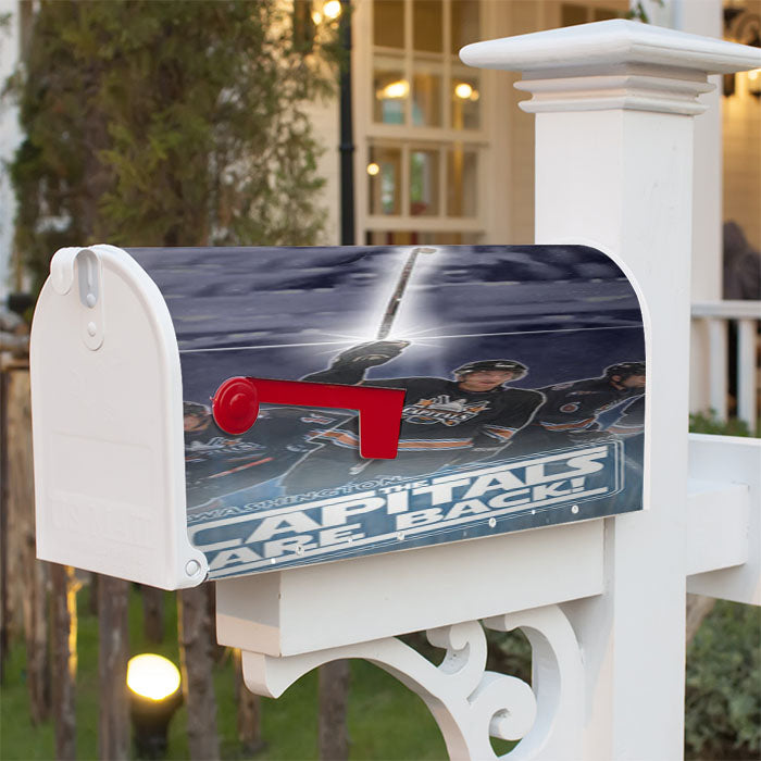 Washington Capitals Are Back Magnetic Mailbox Cover 18" X 21" Outdoor Decor