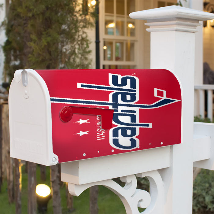 Washington Capitals Hockey Logo Magnetic Mailbox Cover 18" X 21" Outdoor Decor