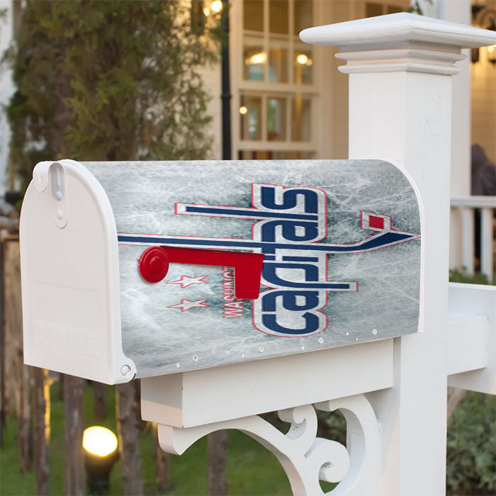 Washington Capitals Ice Logo Magnetic Mailbox Cover 18" X 21" Outdoor Decor