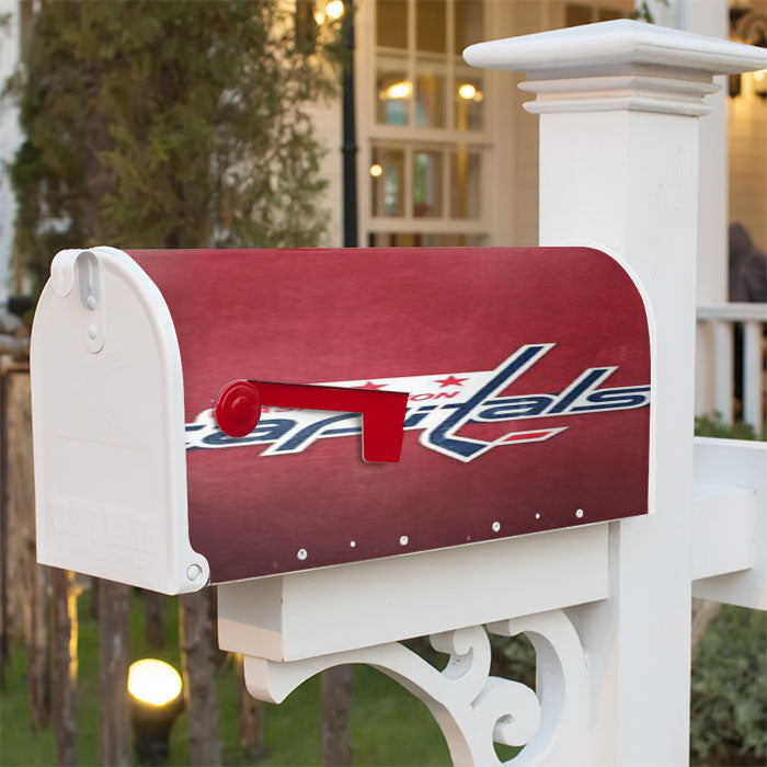 Washington Capitals Ice Red Magnetic Mailbox Cover 18" X 21" Outdoor Decor