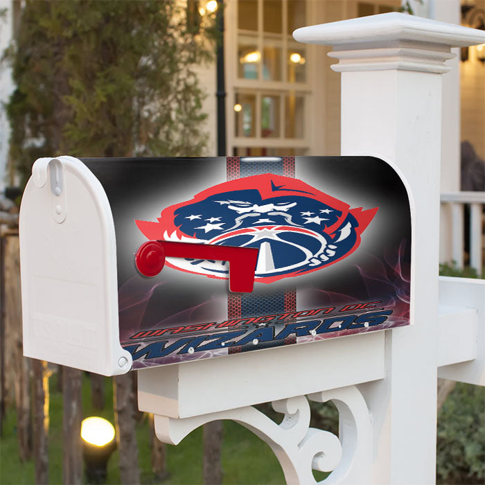 Washington Dc Wizards Art Magnetic Mailbox Cover 18" X 21" Outdoor Decor