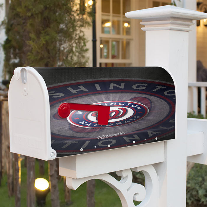 Washington Nationals Mlb Magnetic Mailbox Cover 18" X 21" Outdoor Decor