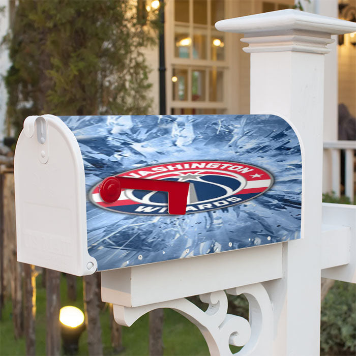 Washington Wizards Crystal Magnetic Mailbox Cover 18" X 21" Outdoor Decor