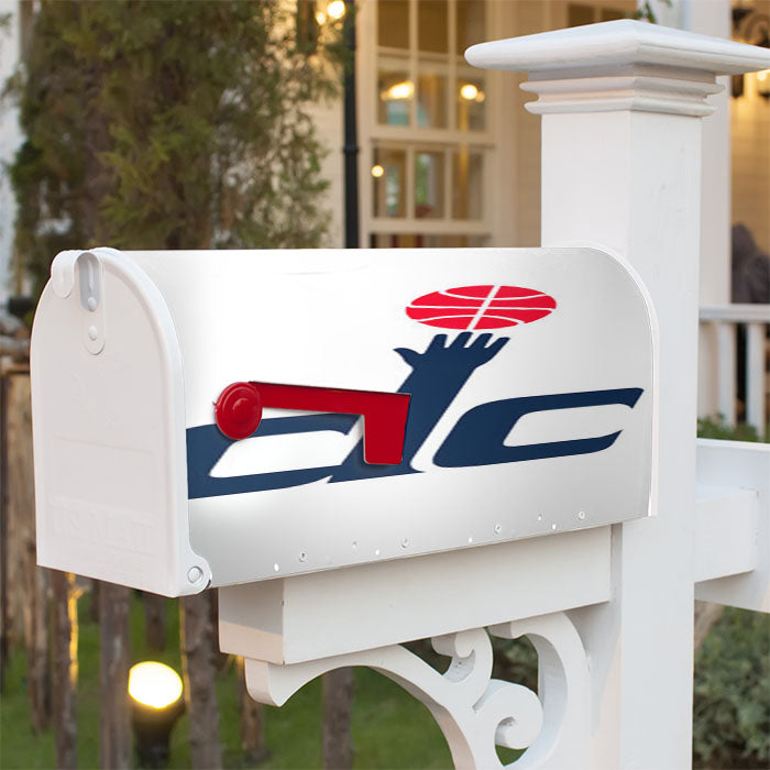 Washington Wizards Dc White Magnetic Mailbox Cover 18" X 21" Outdoor Decor