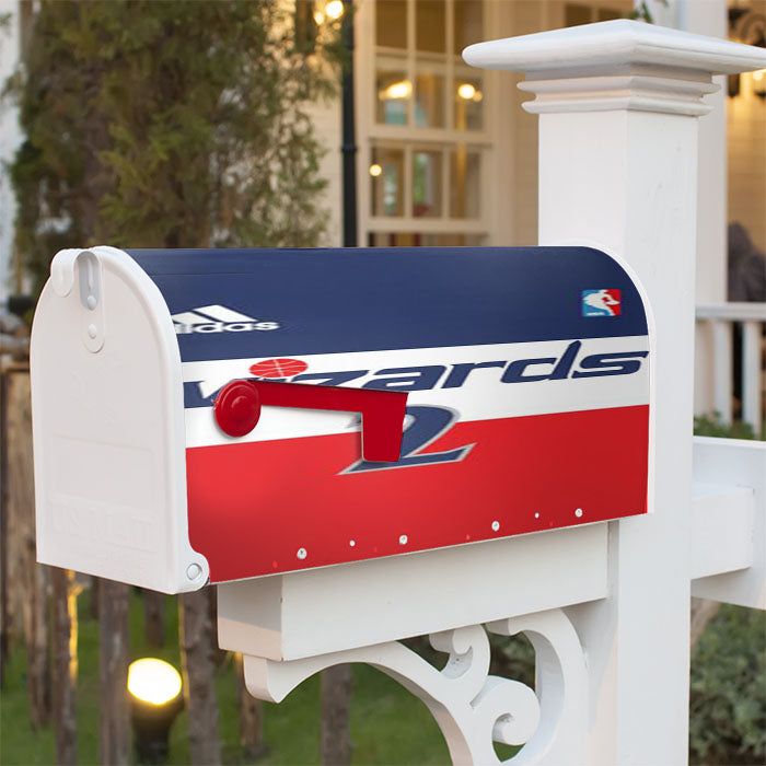 Washington Wizards Jersey Magnetic Mailbox Cover 18" X 21" Outdoor Decor