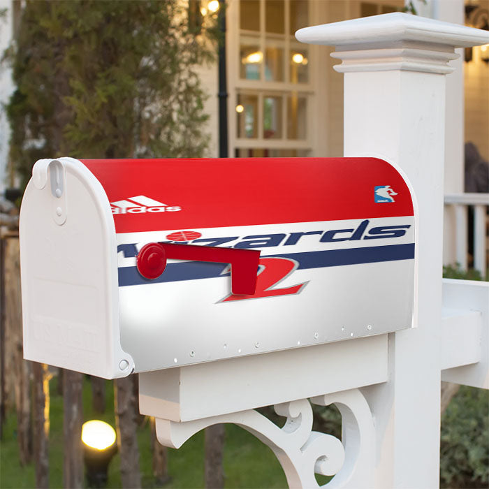Washington Wizards New Jersey Magnetic Mailbox Cover 18" X 21" Outdoor Decor