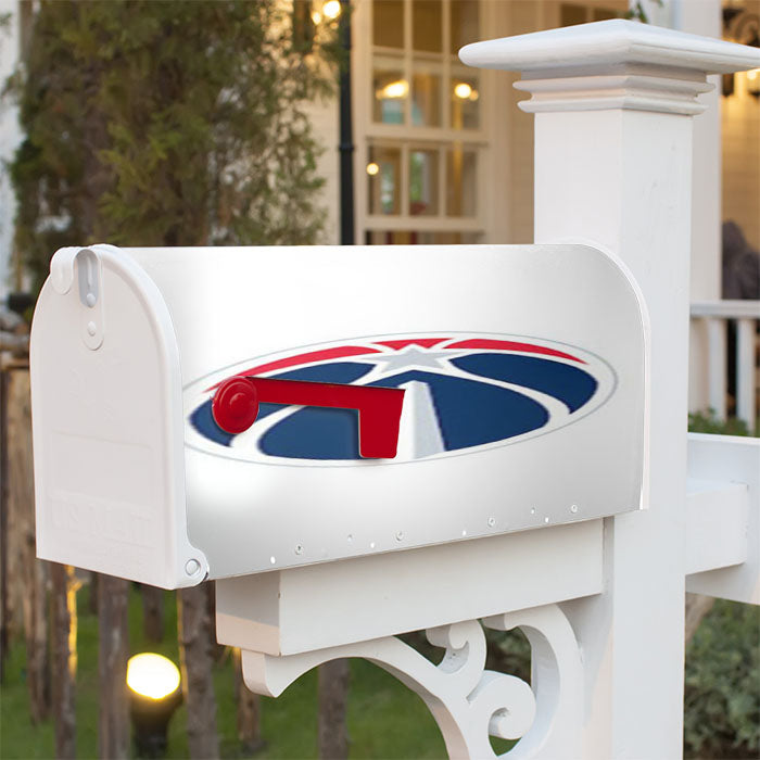 Washington Wizards Symbol White Magnetic Mailbox Cover 18" X 21" Outdoor Decor