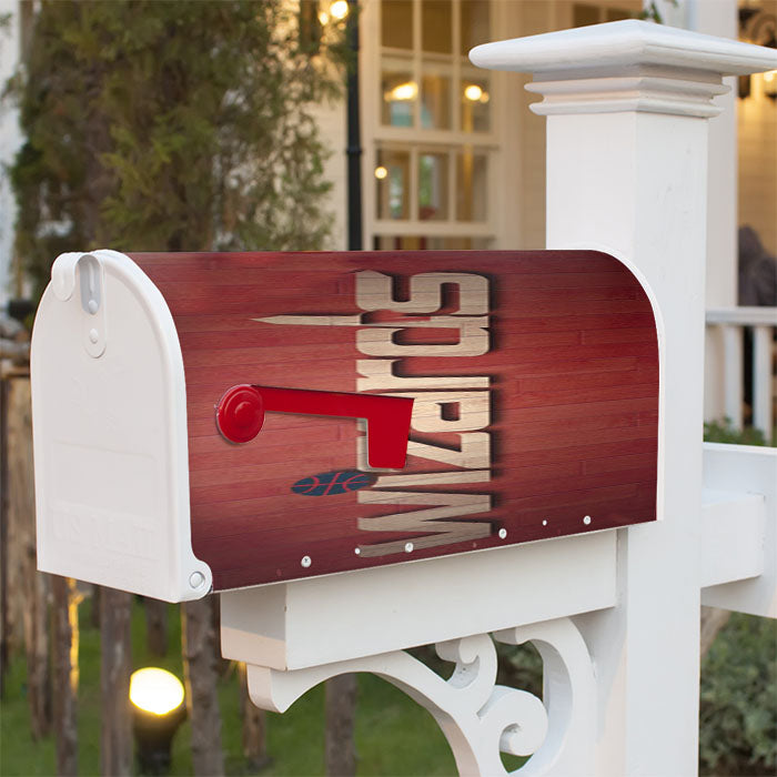 Washington Wizards Text Magnetic Mailbox Cover 18" X 21" Outdoor Decor