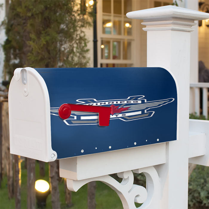 Winnipeg Jets Logo Magnetic Mailbox Cover 18" X 21" Outdoor Decor