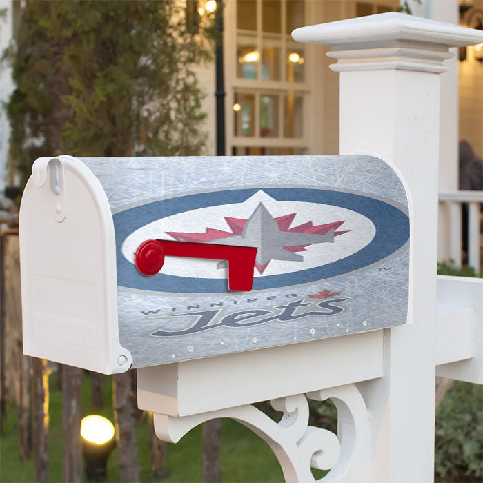 Winnipeg Jets Nhl Magnetic Mailbox Cover 18" X 21" Outdoor Decor