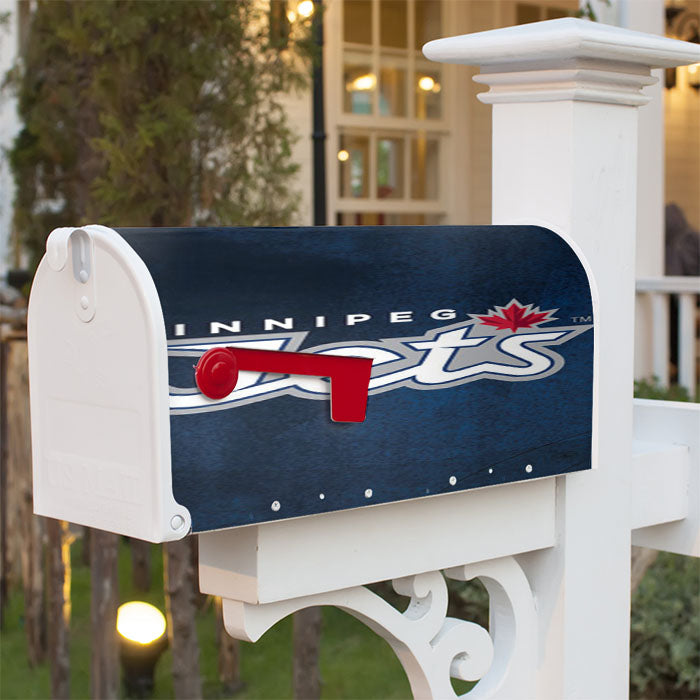 Winnipeg Jets Symbol Magnetic Mailbox Cover 18" X 21" Outdoor Decor