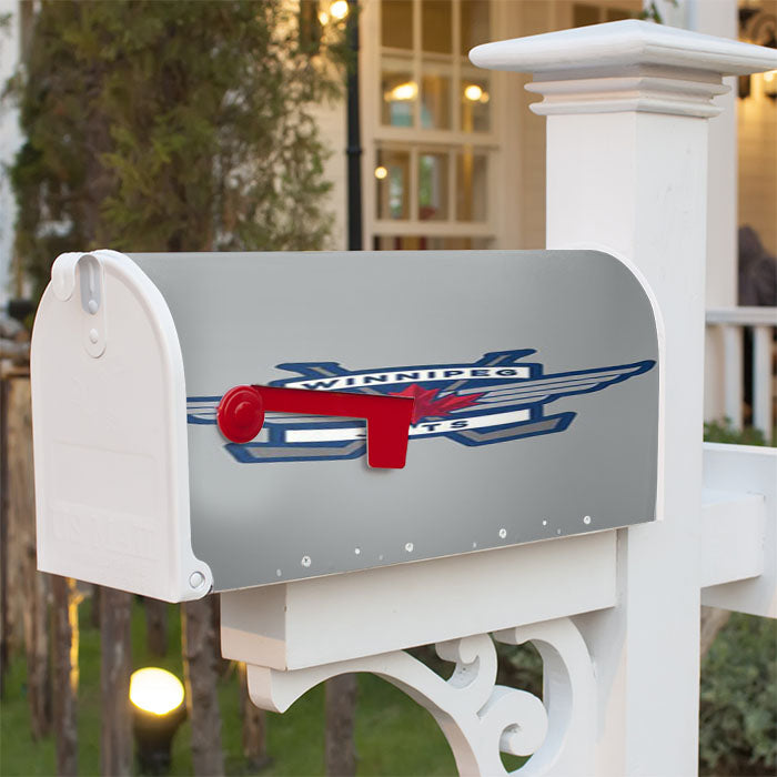 Winnipeg Jets Wings Magnetic Mailbox Cover 18" X 21" Outdoor Decor