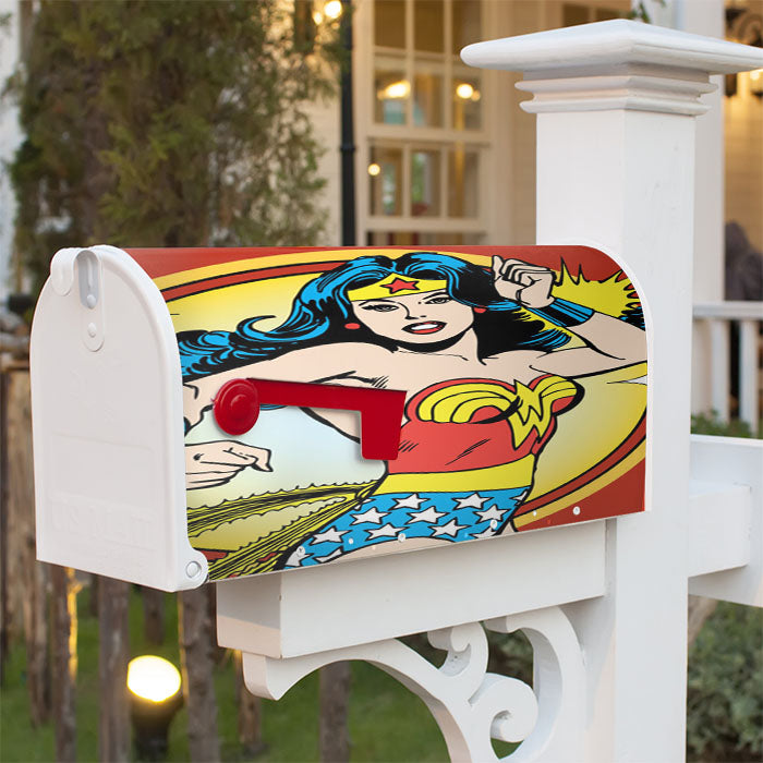 Wonder Woman Magnetic Mailbox Cover 18" X 21" Outdoor Decor
