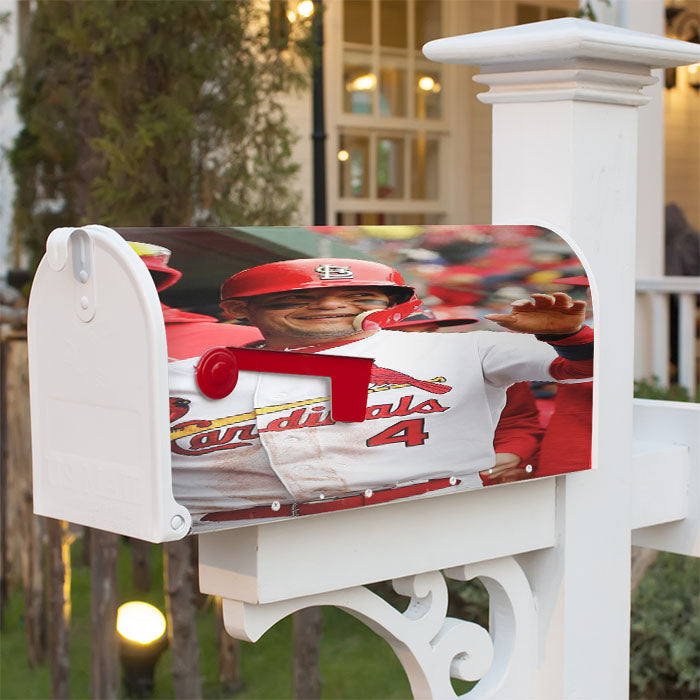 Yadier Molina Cardinal Magnetic Mailbox Cover 18" X 21" Outdoor Decor
