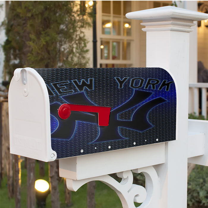 Yankees Newyork Glowing Magnetic Mailbox Cover 18" X 21" Outdoor Decor